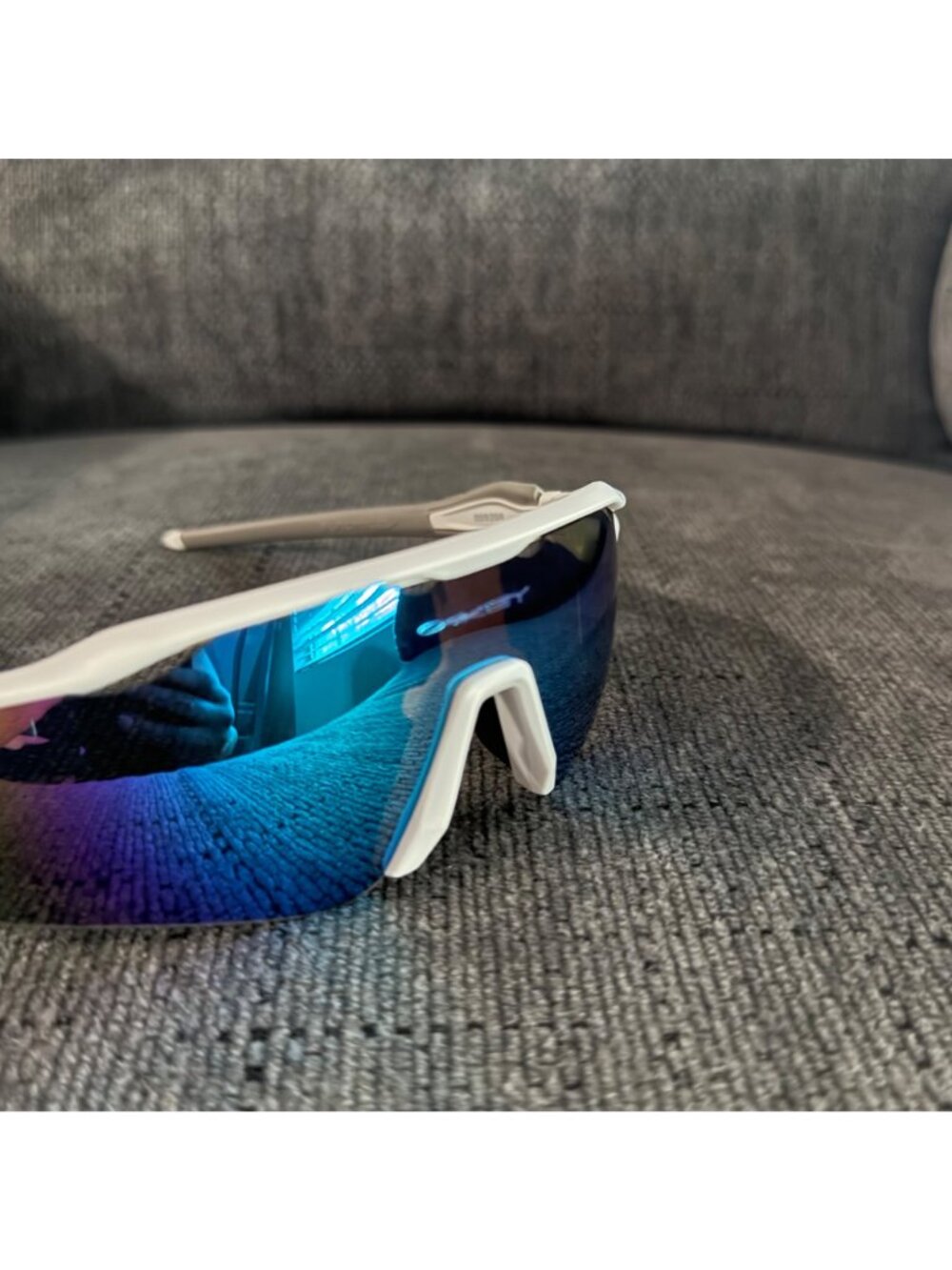Oakley Radar EV PRIZM Polarized Blue OO9208 White-Gray Frame - Picture 7 of 10